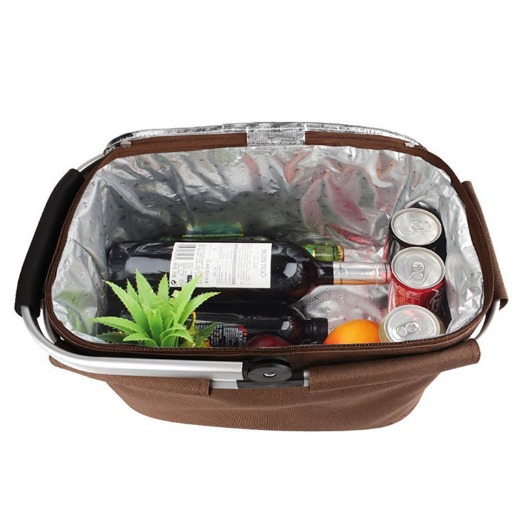 outdoor insulated cool bag/basket